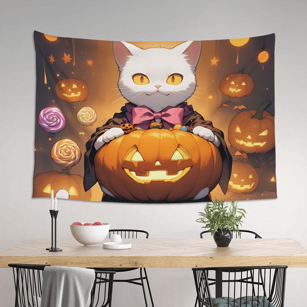Halloween Theme Customized Tapestry Bedroom Decoration  Wall Hanging Blanket Tapestry Cool Stuff For Room