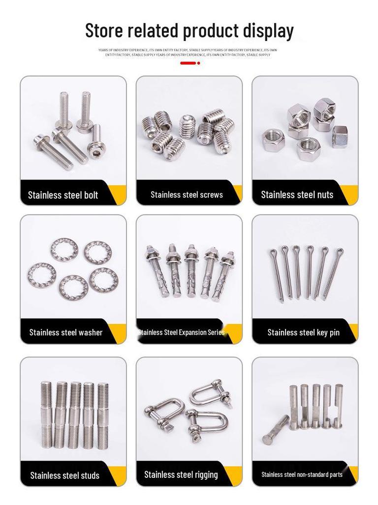 304 Stainless Steel Small OD Through Hole Rivet Stud