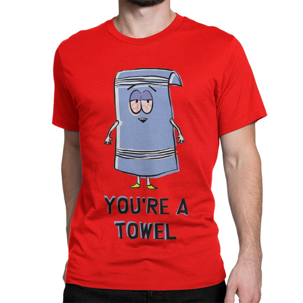 Southparked Towelie You Are A Towel T-Shirt Men Women's Cotton T Shirts Cartoon Anime Short Sleeve Tees Printing Clothing Tops