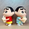 1 Piece Vinyl Milk Tea Glowing Cup Desktop Ornament 25Cm  Crayon Shin-Chan Hands-Doll Noob Anime Figure Living Room Model Toy