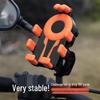 Shockproof Phone Holder for Electric Vehicles & Motorcycles - Black Technology for Vibration Dampening in Food Delivery & Cycling