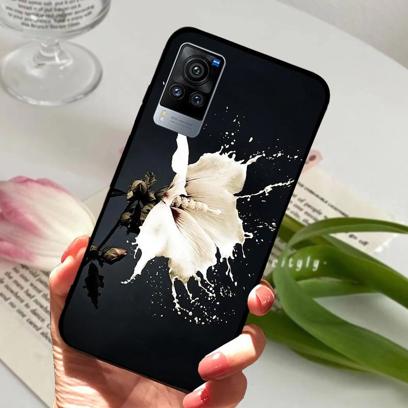 For VIVO X60 Pro 5G Case V2046 V2047A Cartoon Cute Matte Silicone TPU Soft Phone Cover For Vivo X60 X 60 Shockproof Coque Bumper