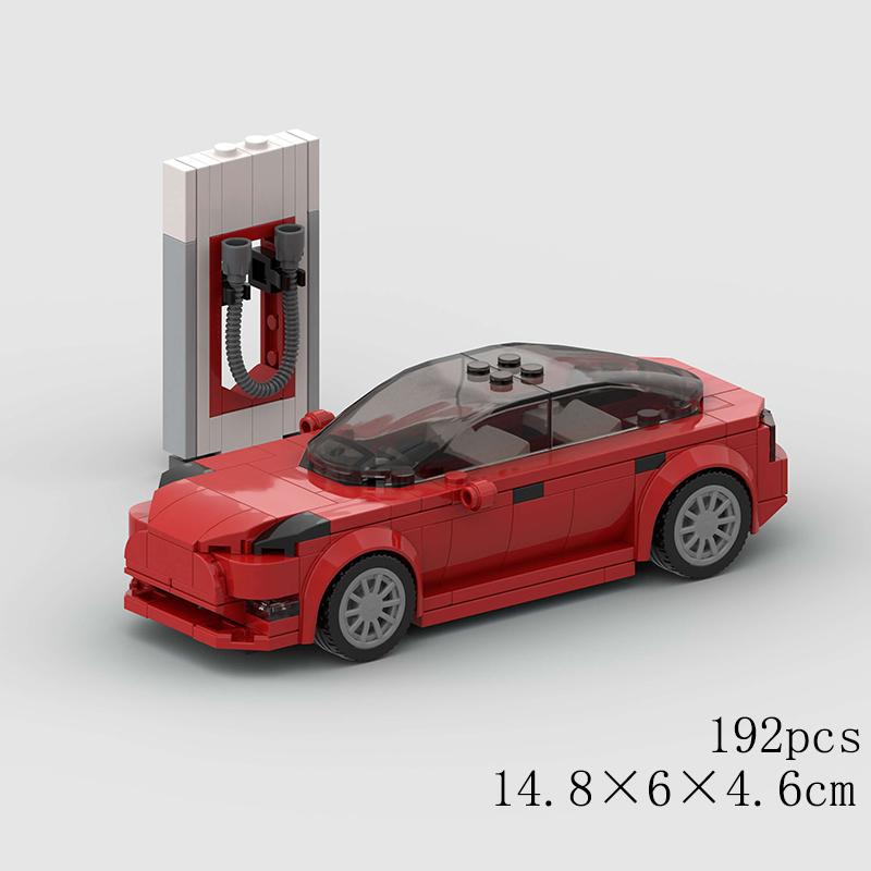 MOC Viteză Sport Super Mașină de Curse Model Blocuri de Construcție Cărămizi DIY Oraș Tehnic Raliu Mare Vehicul de Curse Cadou de Crăciun Jucărie