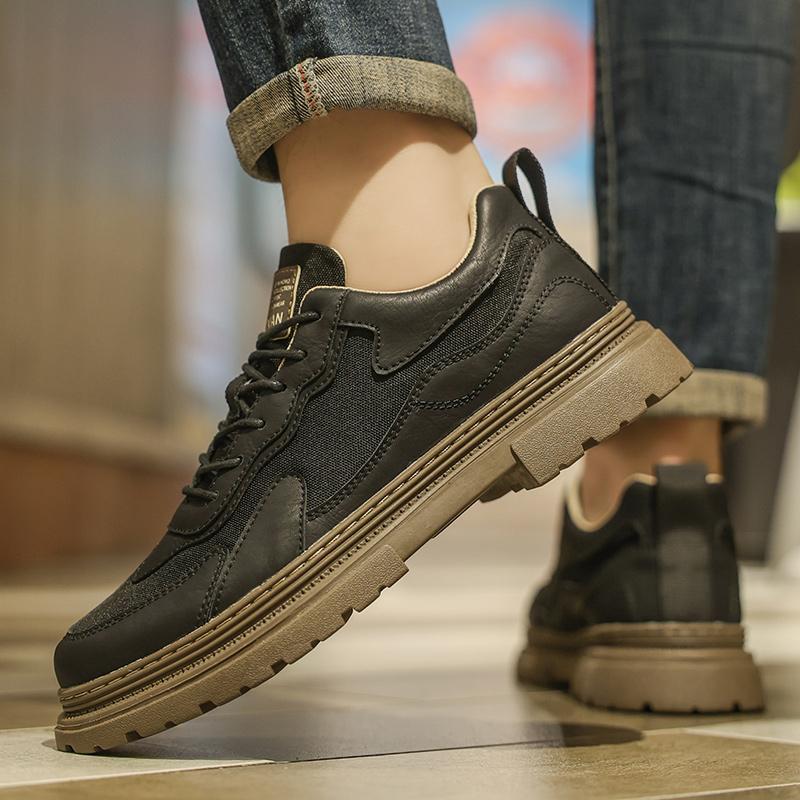 Four Seasons Men's Casual Shoes Comfortable and Breathable Design Youth Outdoor Walking Exercise Daily Office Men's Shoes