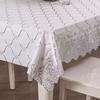 Waterproof Tablecloth Household Rectangular Oilproof PVC Plastic Tablecloth Golden Bronzing Printing Table Cover Table Mat Nappe
