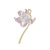 Style Temperament Sense Water Lily Enamel Lily Flower Brooches For Women Weddings Banquet Office Brooch Pins Gifts