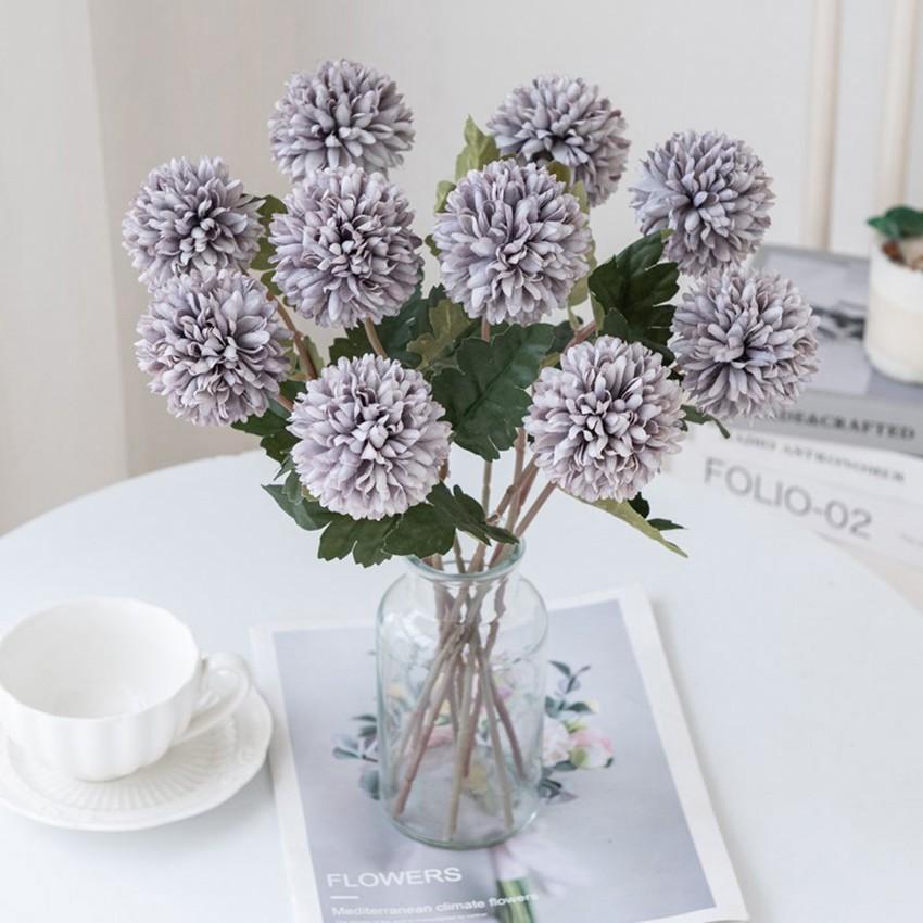 5/10pcs Artificial Flowers Silk Ball Chrysanthemum Wedding Bridal Bouquets Home Garden Wall Festival Decorations DIY Gifts Party