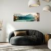 Italian Canvas Painting 135 X 45 Cm - Eclectic Style - Nature
