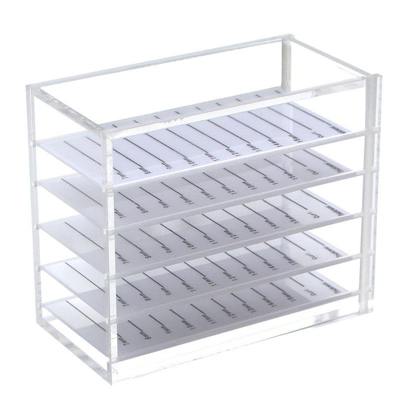 

Eyelashes Pallet Storage Box Acrylic Lash Holder for Eyelash Extensions, with Dust-proof Cover, Fits Eyelash Makeup Tools