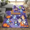 Halloween Bluey Family Personalized Text Area Rug Design for Entryway Dining Room Living Rooms Decorate Room Antislip Carpet Decorate Offices