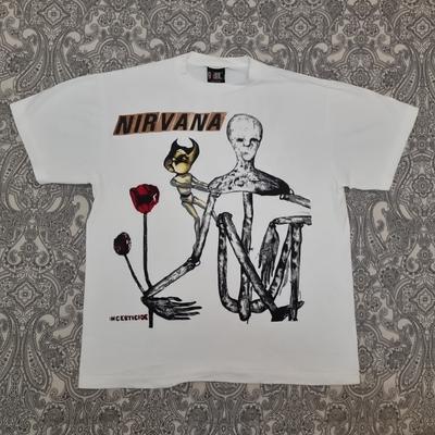 Vintage Nirvana Shirt XL Incesticide Sliver Bleach Nevermind Kurt Cobain Druck