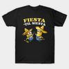 Men Black Print T-shirt Despicable Me Minions Fiesta Til Siesta Graphic No-Cut Transfer Paper Print Cotton Tshirt