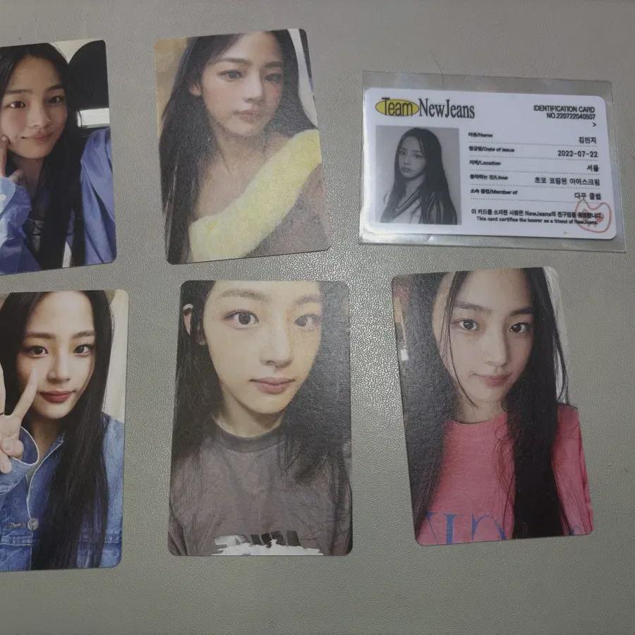New Jins Minji Blue Book Photo Card
