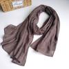 High-End Japanese Cotton-Linen Scarf: Autumn/Winter Candy Color Shawl & Sunshade for Women