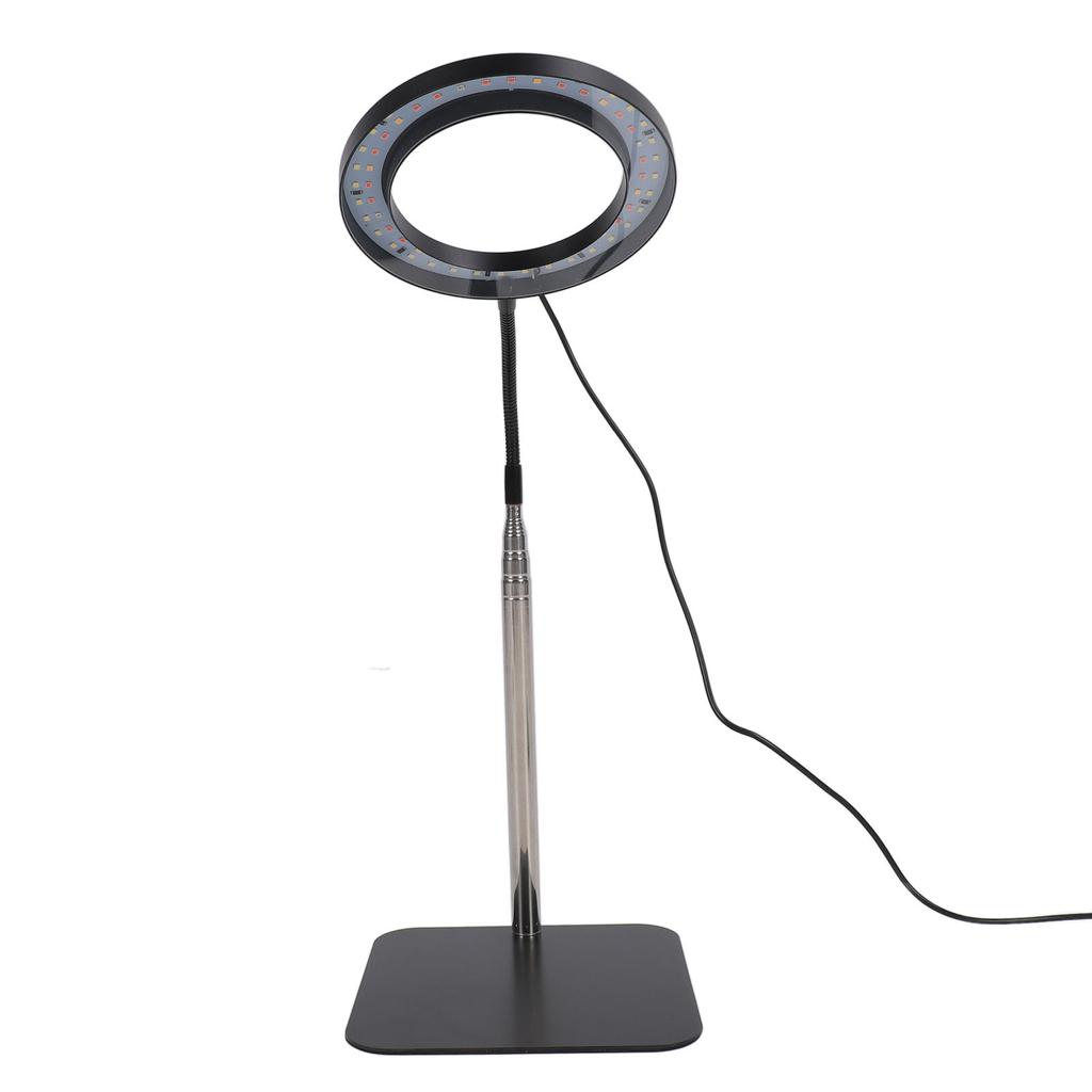 Floor Plant Grow Light Black 6 Inch USB Full Spectrum Led Dimmable Timer Floor Standing Halo
