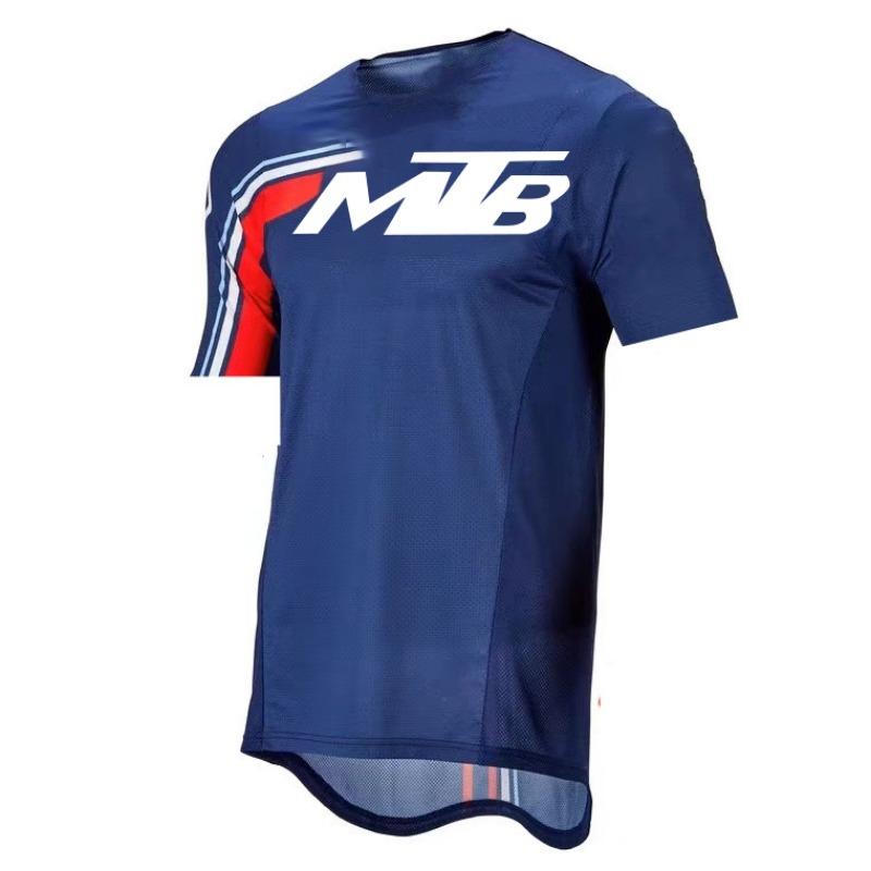 Maglie Downhill per Mountain Bike Magliette da Bici MTB Abbigliamento Sportivo Offroad DH Maglia da Moto Motocross Abbigliamento Sportivo Manica Corta Ciclismo