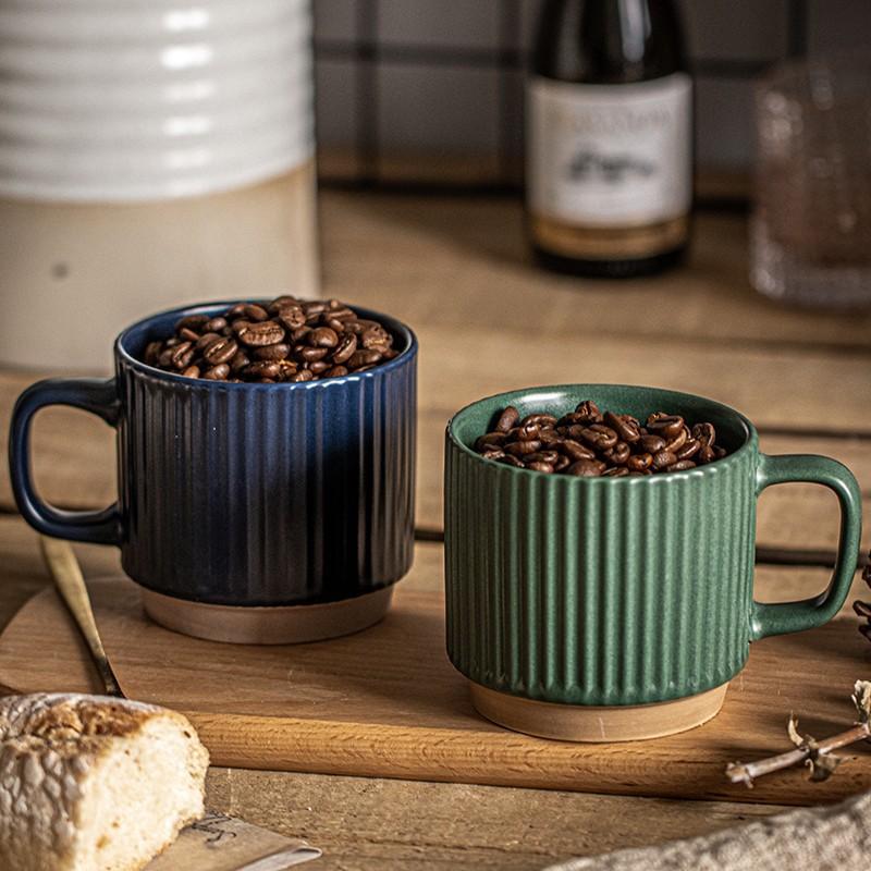 Retro Ceramic Cup Hanging Ear Coffee Cup Milk Cup Tea Cup Water Cup Couple Breakfast Cup Mug