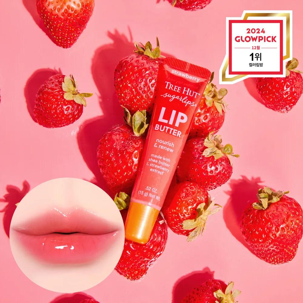 TREE HUT Sugar Lips Lip Butter 15g Strawberry 15g