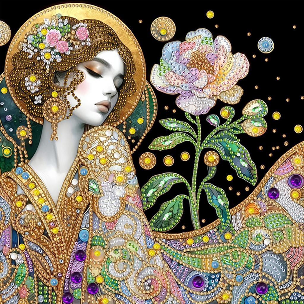 Beauty Special Shaped 5D DIY Partial Drill Diamonds Dots Gem Art Kits for Adults Home Wall Decor Diamond Dots Paintings 30x30cm