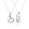 Fashion Love Couple Necklace Men and Women Heart Shaped English Letters Forever Love Tangled Chain Wedding Gift