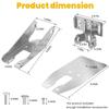 0101200611 Heavy Duty Transom Mount with Spray Sheild Compatible 4pin, 8pin 12pin Transducer-Easily Attach Mounting Bracket