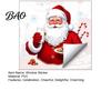 Winter Party Decorations Christmas Santa Claus Window Clings, Reusable Static Holding Milk And Cookies Decorative Wall Murals Glass Decals,