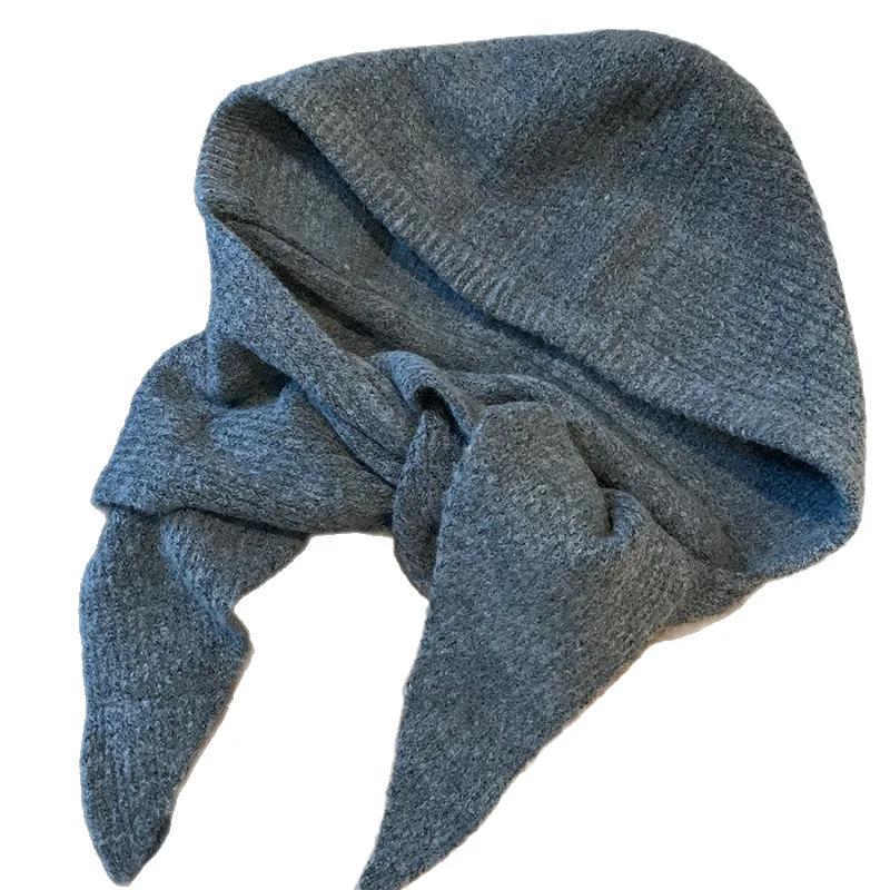 

Korean Style Balaclava Bonnet Women Winter Warm Hat One Piece Thickened Skullies Beanies Neck Protection Cap for Cold Weather