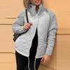 Chaqueta Cárdigan de Manga Larga con Cuello Mao para Mujer para Primavera y Otoño, Temperamental, Cómoda, Ropa Exterior