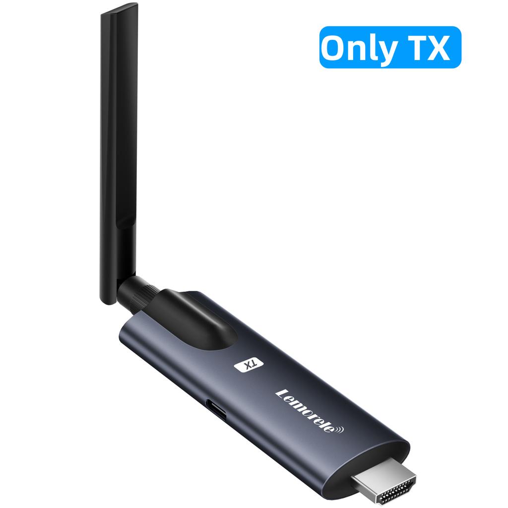 Lemorele 200m Wireless HDMI Transmitter and Receiver Low-latency Video Transceiver Plug&play Hdmi Extender for PC TV Projector