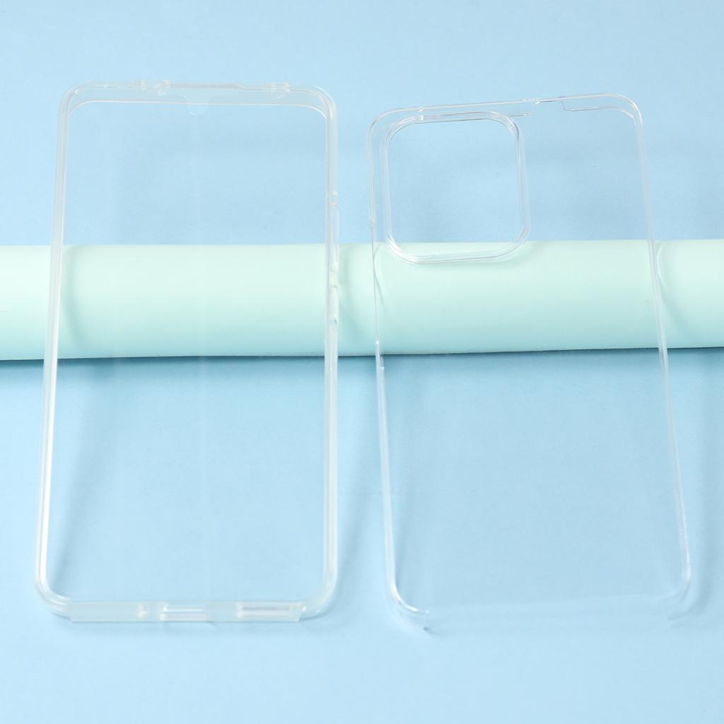 For Oppo Reno13 F 5G (Reno 13 FS 5G)/4G Case TPU Frame Clear Acrylic Back Phone Cover with PET Film