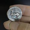 Vintage Greek coins, Zeus Sagittarius ancient coins, Macedonian Homer Philip II coins, collectible, Christmas gift, Stocking stuffers