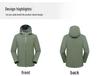 Unisex Outdoor Windproof Waterproof Warm Mountaineering Jacket for Camping and Hiking