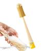 Brosse à Bouteille à Long Manche 5 en 1 Brosse de Nettoyage Multifonctionnelle pour Bouteilles Tasses Thermos Bec et Tétine avec Tête Éponge