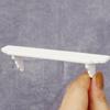 White Wood Wall Mounted Shelf For 1/12 Dollhouses Furniture Easy Assembly Decorative Storage Unit for Scene Displaying