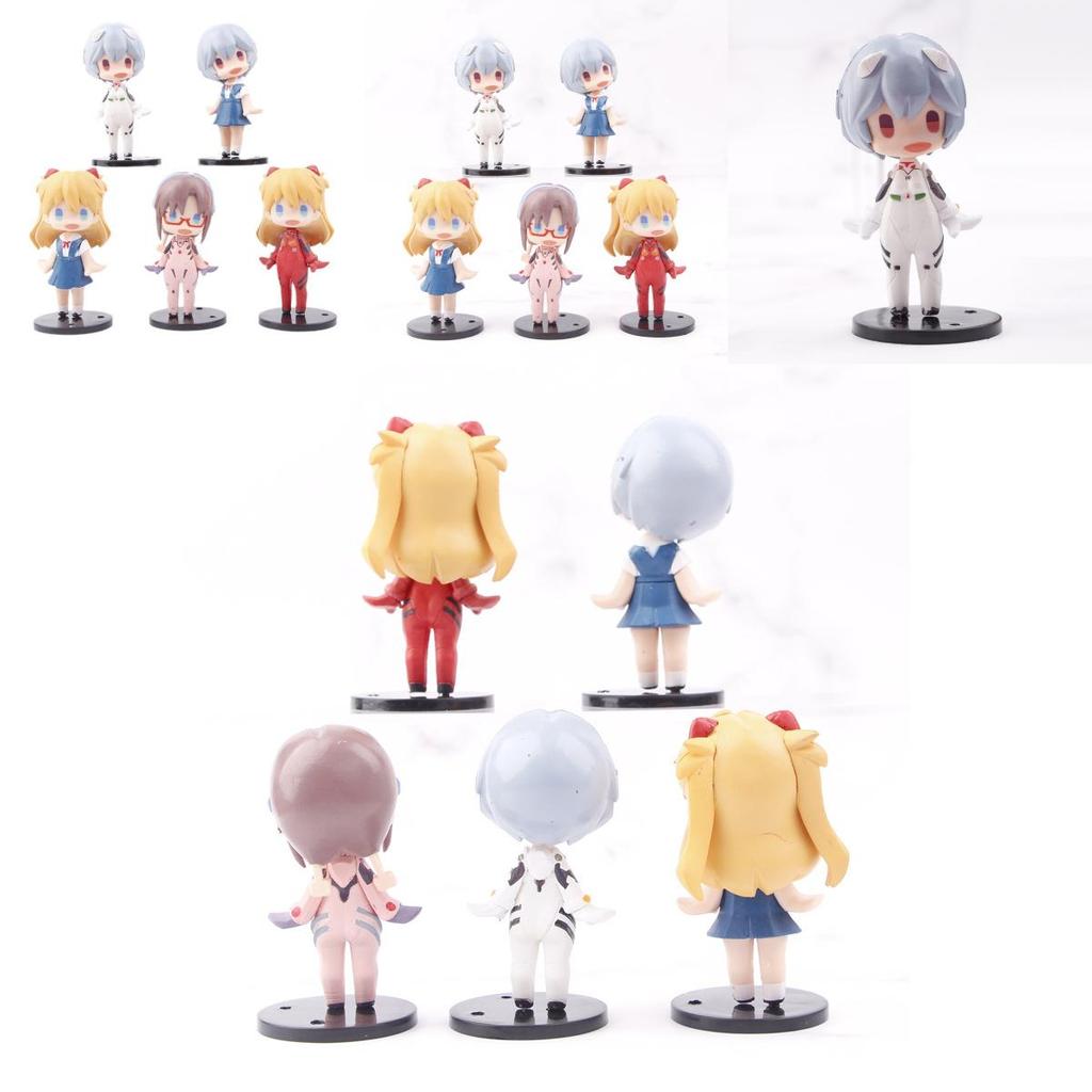 Adorable Pvc Evangelion Standing Rei Asuka Miniature Figurine Blind Box Toy