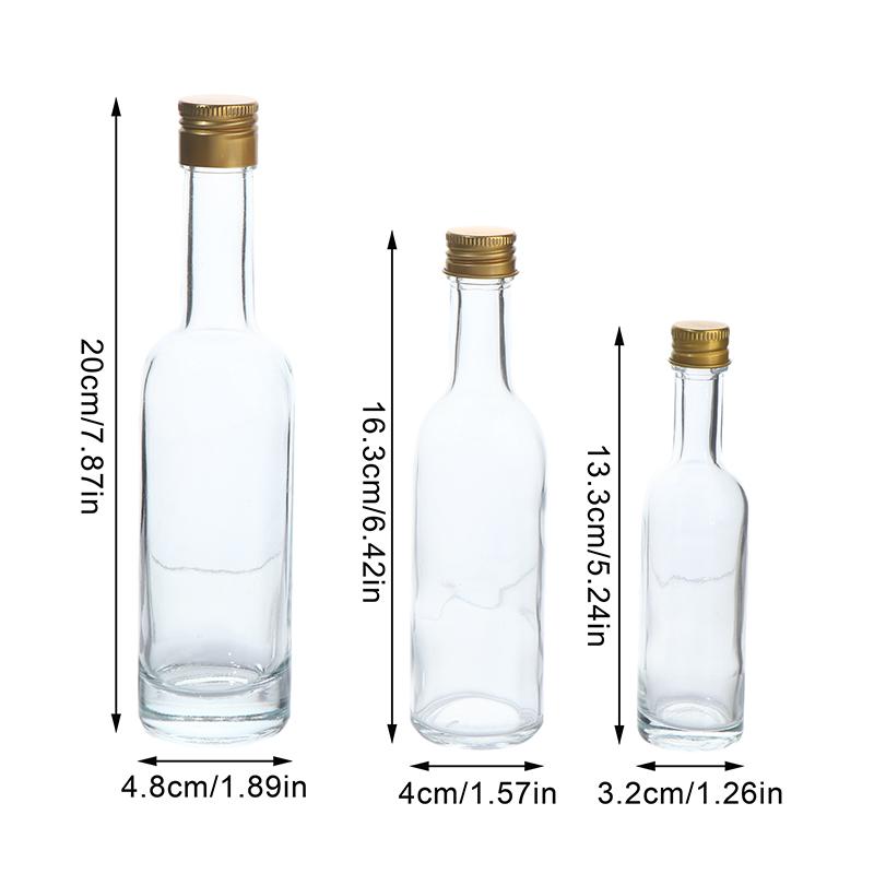 1 Stück 50/100/150ML Transparent Leeres Whiskyglas Likörflasche Für Alkohol Hochzeitsgeschenke Wein Mini Behälter Aufbewahrung Gastgeschenk