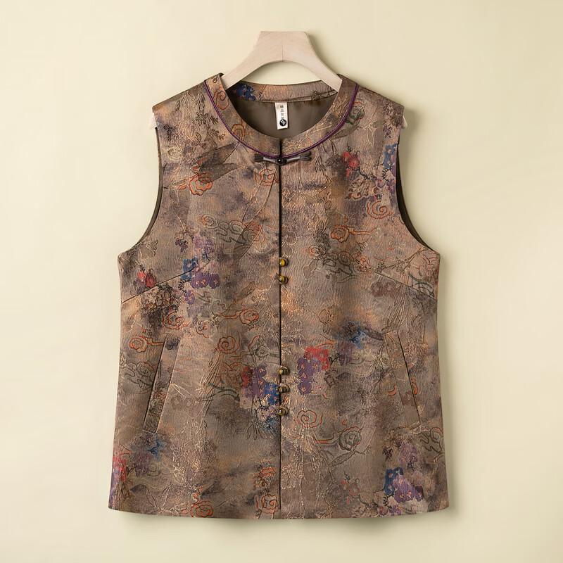 Langsha Women's Chinese Style Autumn Vest for Seniors