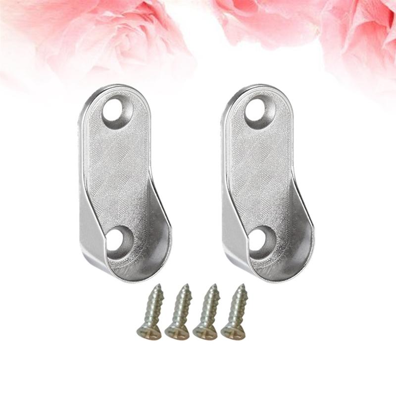 Ovale Kleiderstangen-Endhalter Möbelzubehör Kleiderschrankrohr-Haltebügel Kleiderstangenhalter Kleiderrohr-Halter