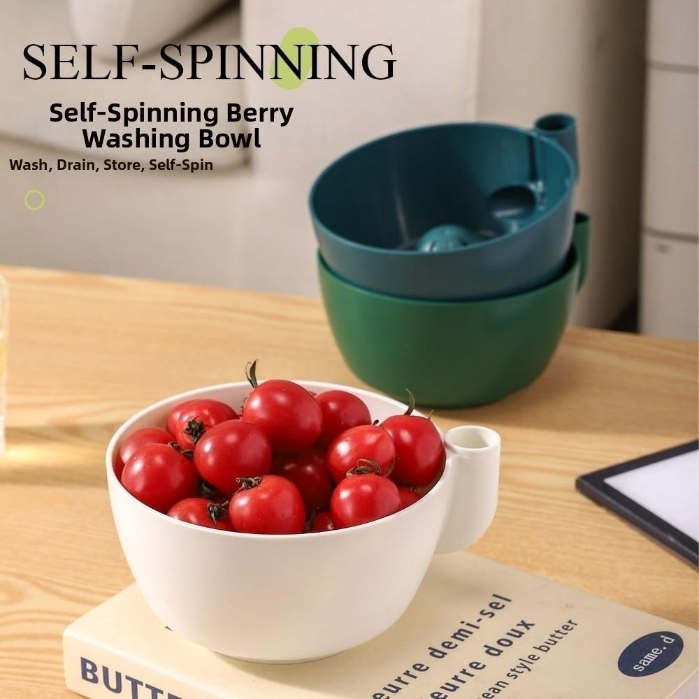 Portable Berry Swirl Washing Bowl Fast Draining Berry Rinse Basin  Food Preparation