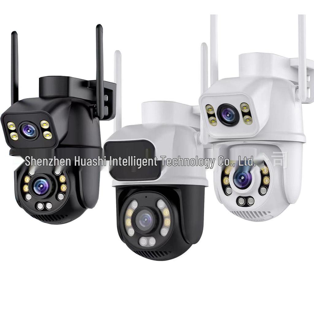 iCSee Dual-Lens Wireless WiFi Camera: HD Full-Color Night Vision & Mobile Remote Outdoor Surveillance