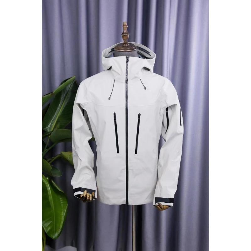 Embroidery Three Layer Mens Womens Camping Coat Outdoor Waterproof Windbreaker Hiking Ski Jackets