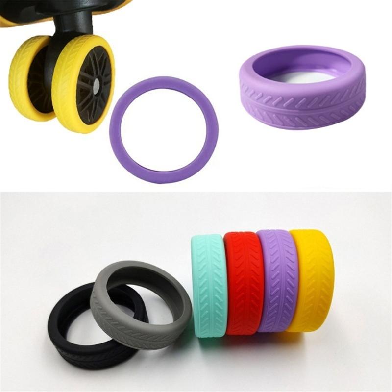 10pcs Silicone Wheel Cover for Luggage Absorb Shocks and Protect Your Suitcase Fashionable Wheel Accessory