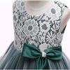 Forpend DR69 Kleid für Größen Spitzenkleid Kinder Mädchen, Formal, Rezital, Hochzeit, Kinderbekleidung, 110, 120, 130, 140, 150, 160cm, Organza,