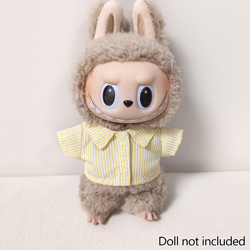 

Для 17см куклы Лабубу Одежда Модная одежда Рубашки Одежда для кукол Подходящий по цвету Шорты Аксессуары для кукол Милое украшение Маленькая одежда 01#