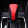 Genuine Leather Car Shift Knobs Cover for Subaru Crosstrek XV Forester 2018-2023/Impreza 2017-2023 Interior Accessories Protective Cover(Carbon Fibre