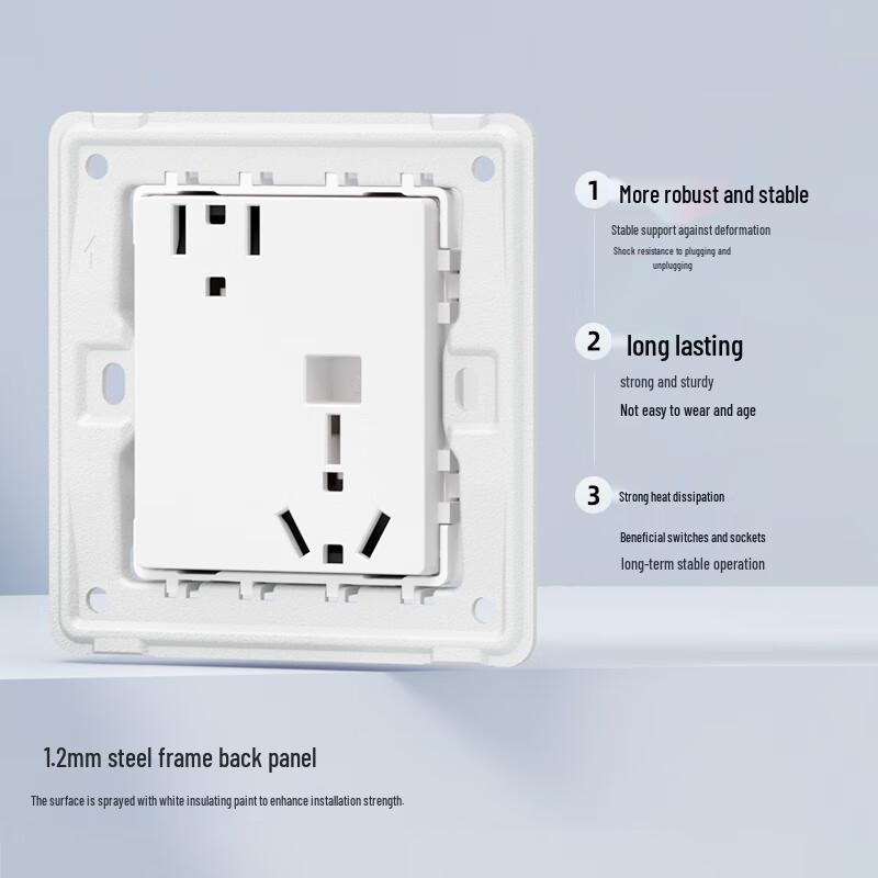 DELIXI CD290 Ultra-Thin Flat Wall Switch & Socket Panel