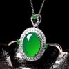 Elegant Dark Green Agate Jewelry Set: Popular Douyin Style, Hot Seller, 3-Piece Imitation Emerald Collection
