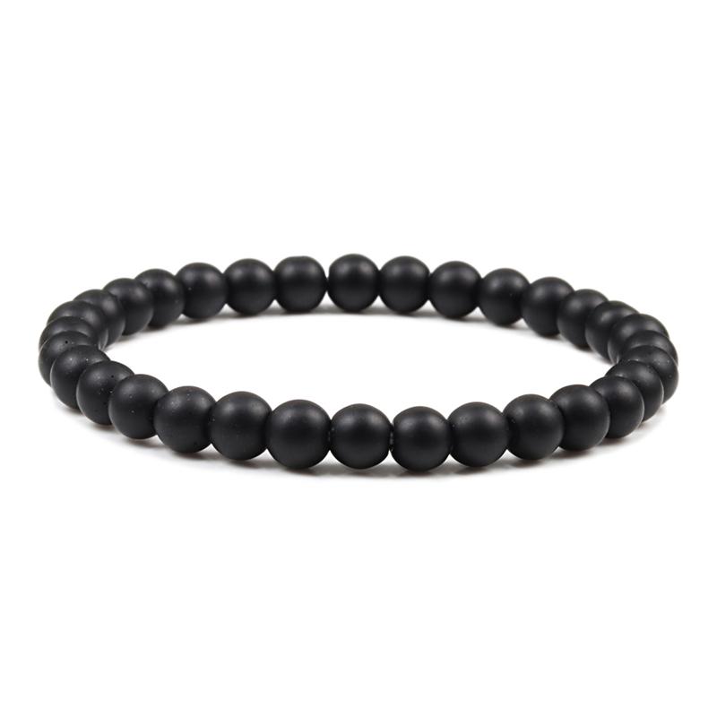 Hot Sale 2pcs/Set Couples Beaded Bracelets Tiger Eye Black Lava Natural Stone Beaded Bracelets Malachite Energy Elastic Jewelry