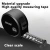 1pc Tape Measure Black Matte High Precision Durable Waterproof Frosted Finish, Locking Feature Thickened Shell,Heavy-Duty Precision Measuring Tool