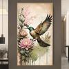 Large Diamond Art Painting Kits New Collection Large Humming Birds Pink Flowers Full Round Mosaic Diamond Embroidery